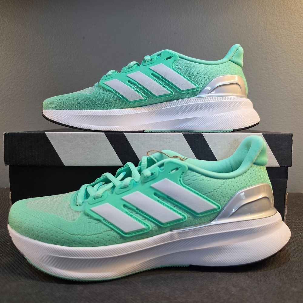 New Women 6.5 Adidas Ultrarun 5 W JQ6950 Green Mint Bounce 2.0 Running NWT